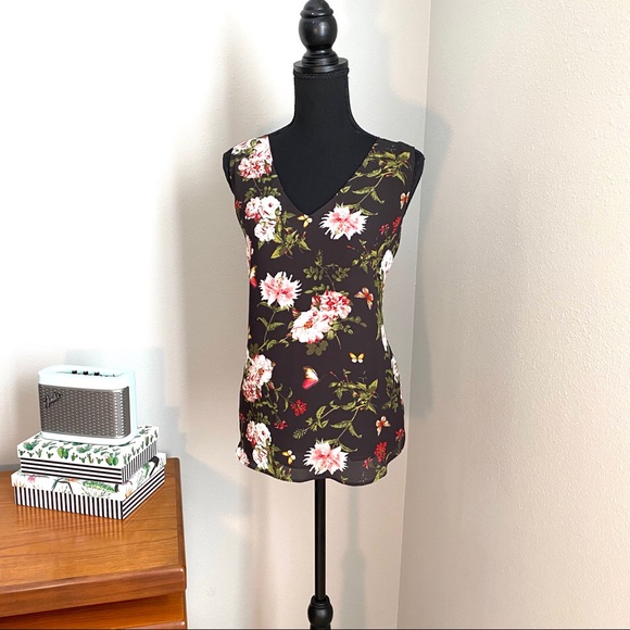 oasis floral blouse dress